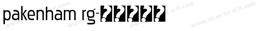 pakenham rg字体转换